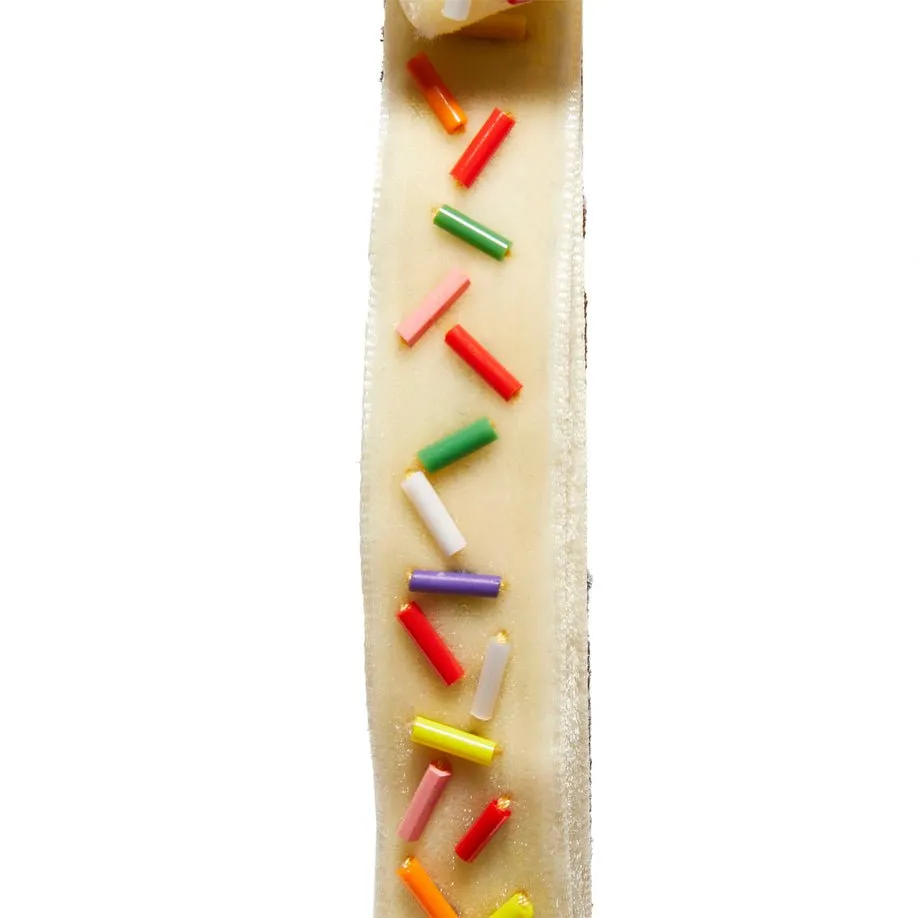 BUTTERCREAM EMBELLISHED BARDOT SLIM RIBBON HEADBAND sold by Lele Sadoughi product image thumbnail 5