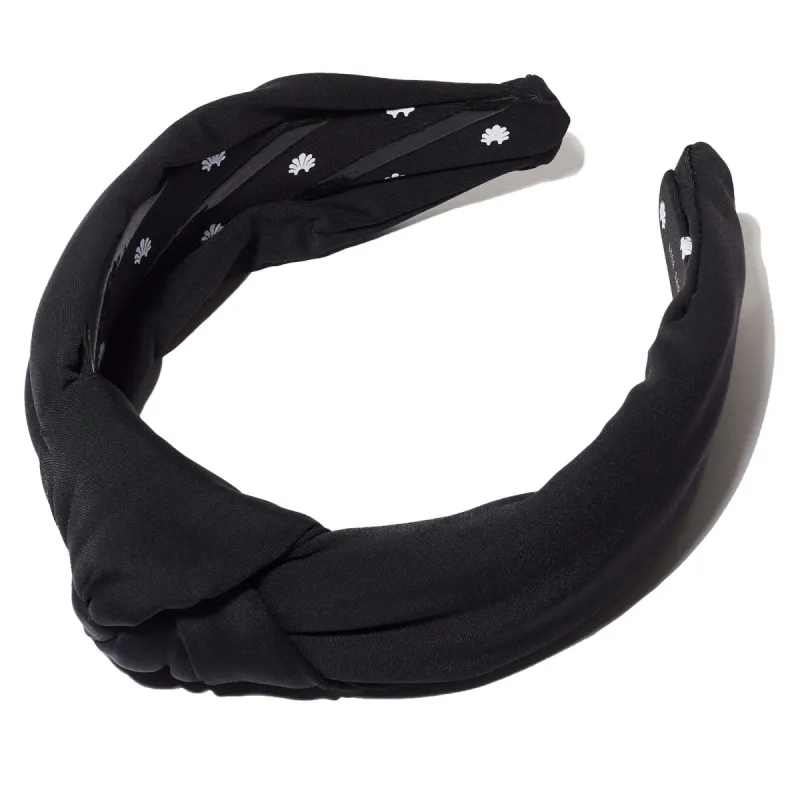 JET NEOPRENE KNOTTED HEADBAND sold by Lele Sadoughi
