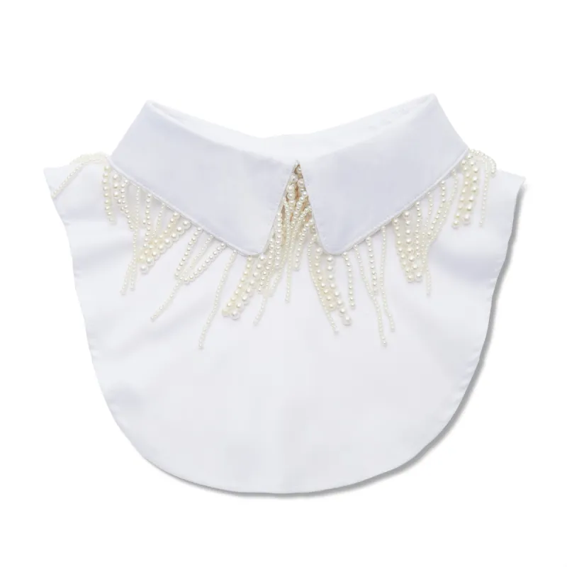 WHITE PEARL DRIP COLLAR sold by Lele Sadoughi
