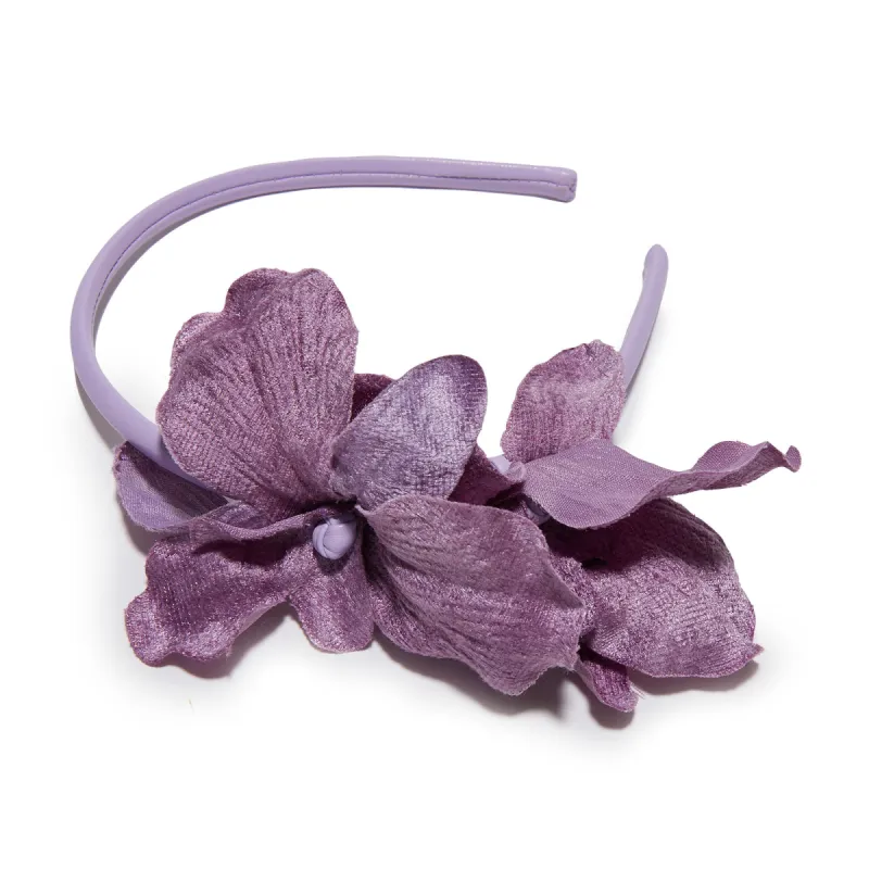 WISTERIA BLAIR ORCHID HEADBAND sold by Lele Sadoughi
