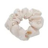 IVORY PEARL EMBELLISHED SCRUNCHIE sold by Lele Sadoughi