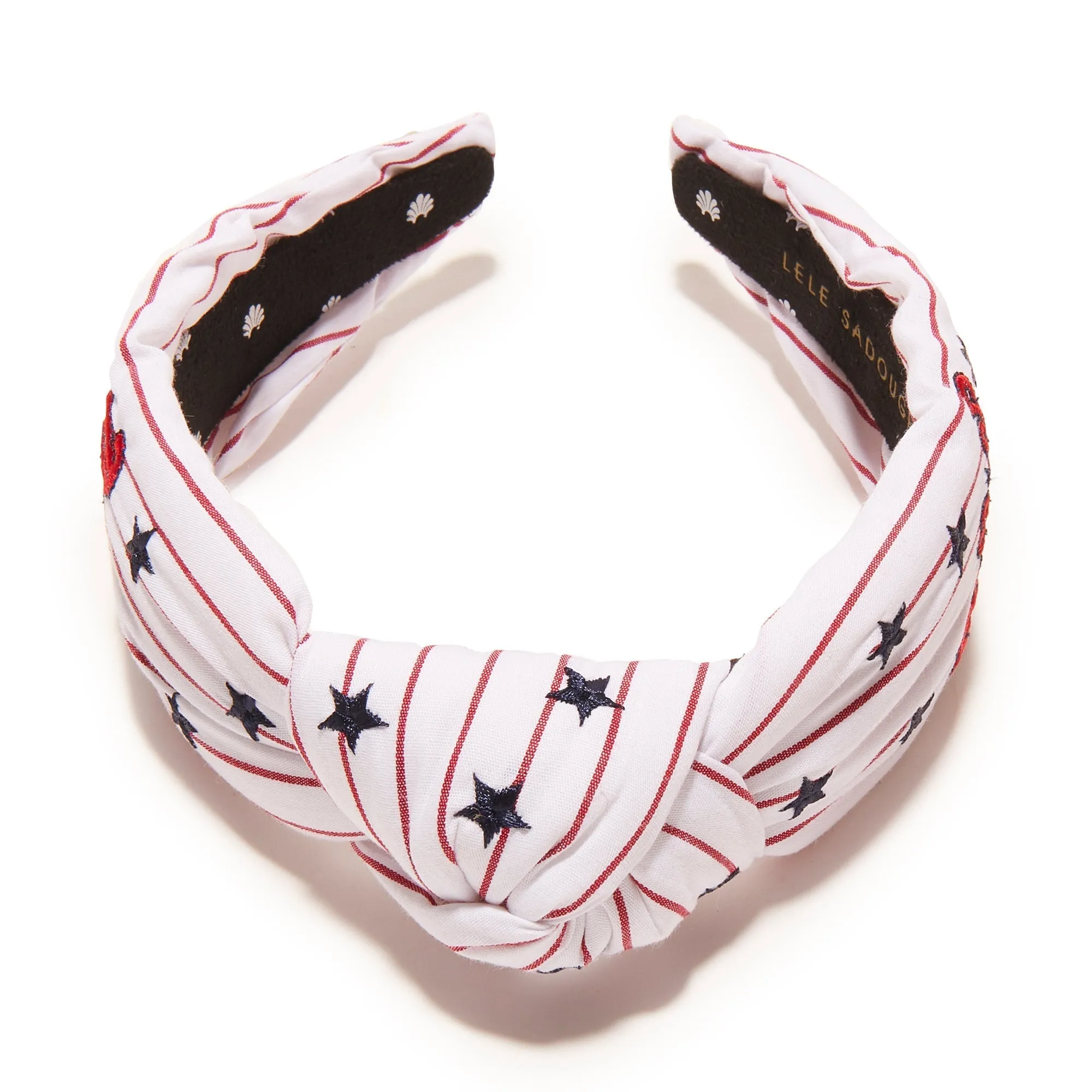 PHILADELPHIA PHILLIES LELE SADOUGHI / MLB RED STRIPE EMBROIDERED KNOTTED HEADBAND sold by Lele Sadoughi product image thumbnail 5