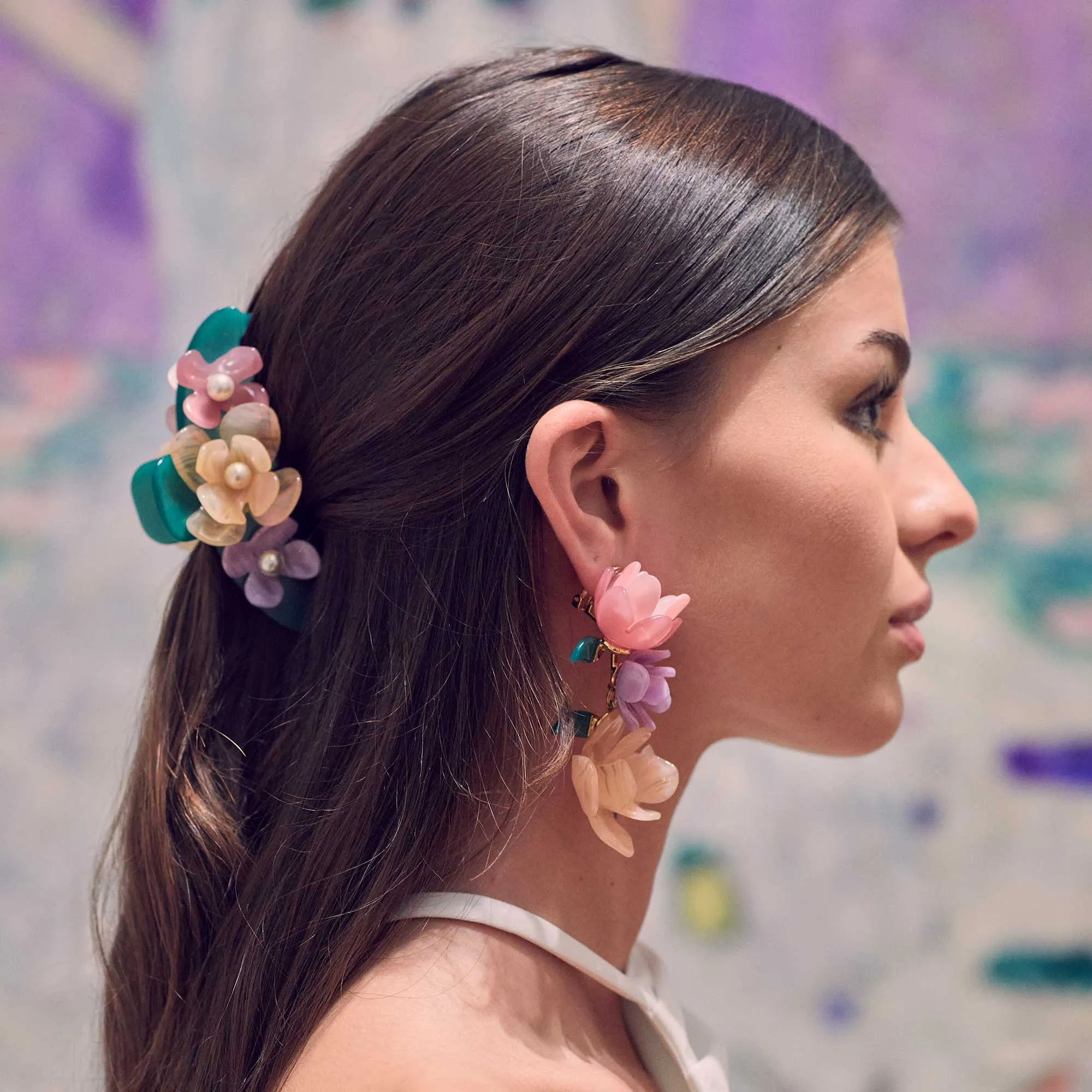 KLIMT PALETTE THE MET X LELE KLIMT BOUQUET EARRINGS sold by Lele Sadoughi product image thumbnail 3