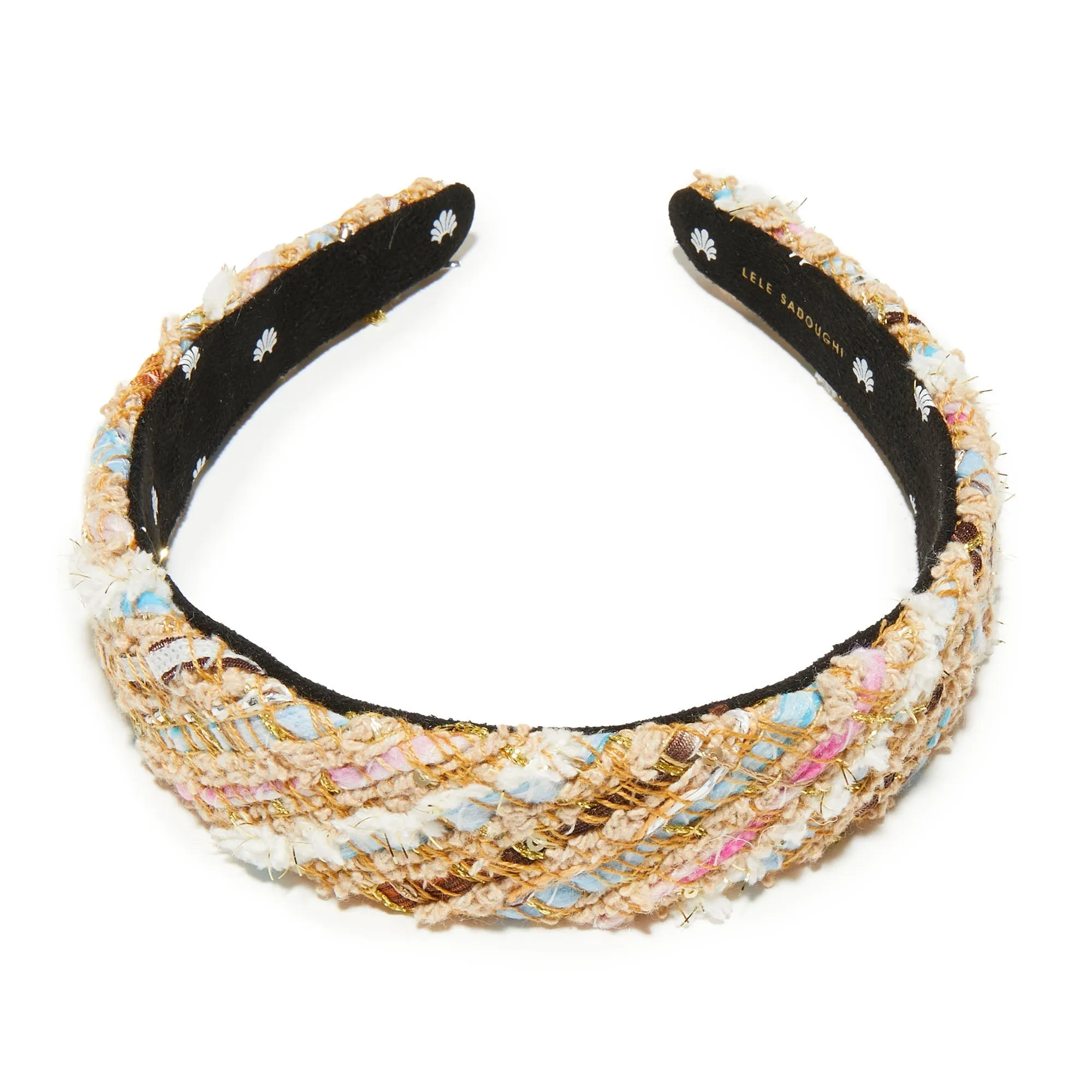 PLAYA STRIPE TWEED BESSETTE HEADBAND sold by Lele Sadoughi product image thumbnail 4