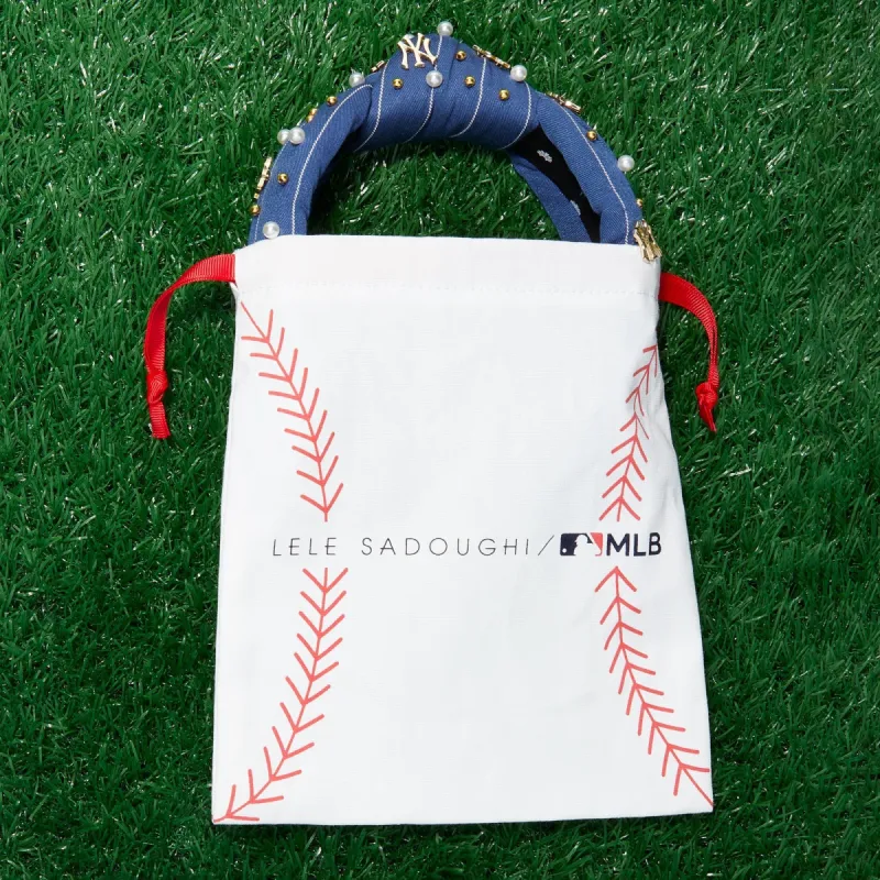 LA DODGERS LELE SADOUGHI / MLB LA BREEZE EMBELLISHED KNOTTED 