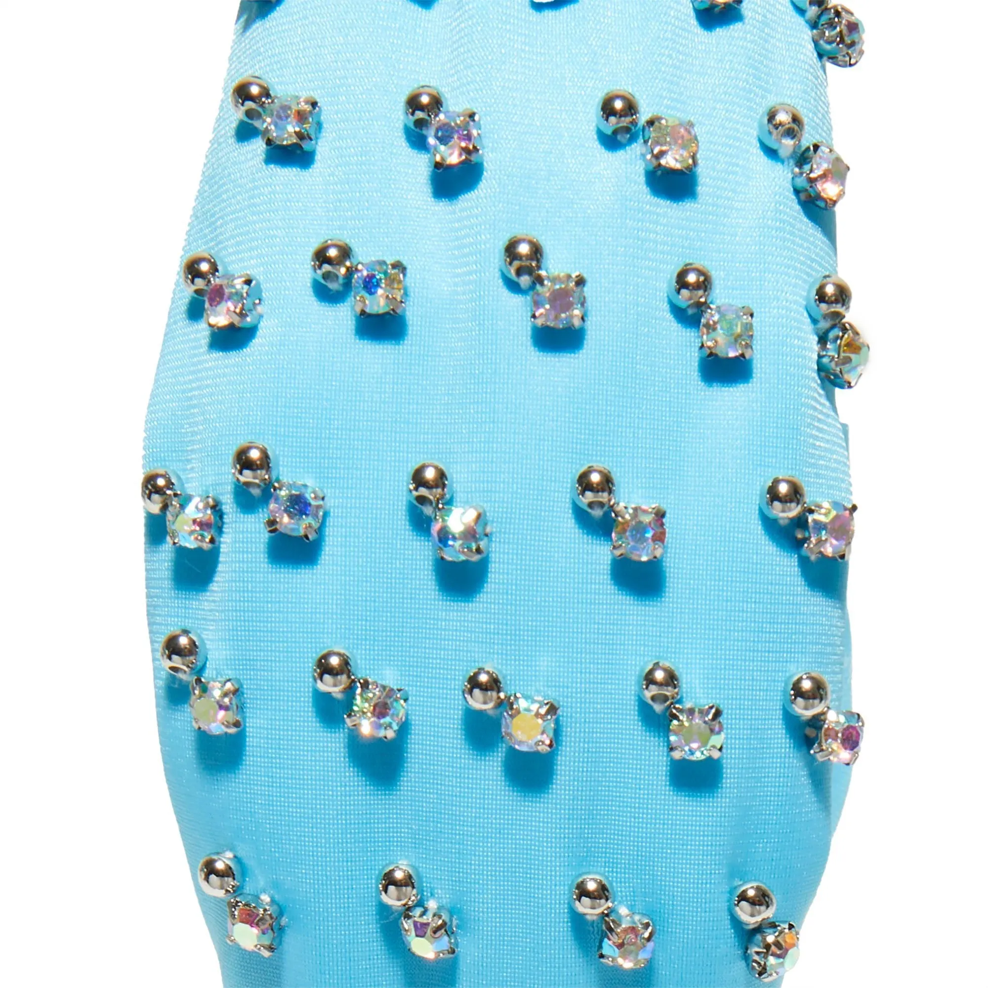 SKY CRYSTAL EMBELLISHED NEOPRENE KNOTTED HEADBAND sold by Lele Sadoughi product image thumbnail 3