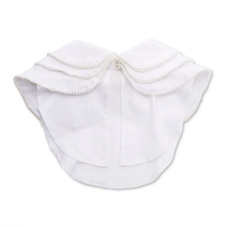 WHITE LORETTA LAYERED PEARL COLLAR sold by Lele Sadoughi product image thumbnail 3