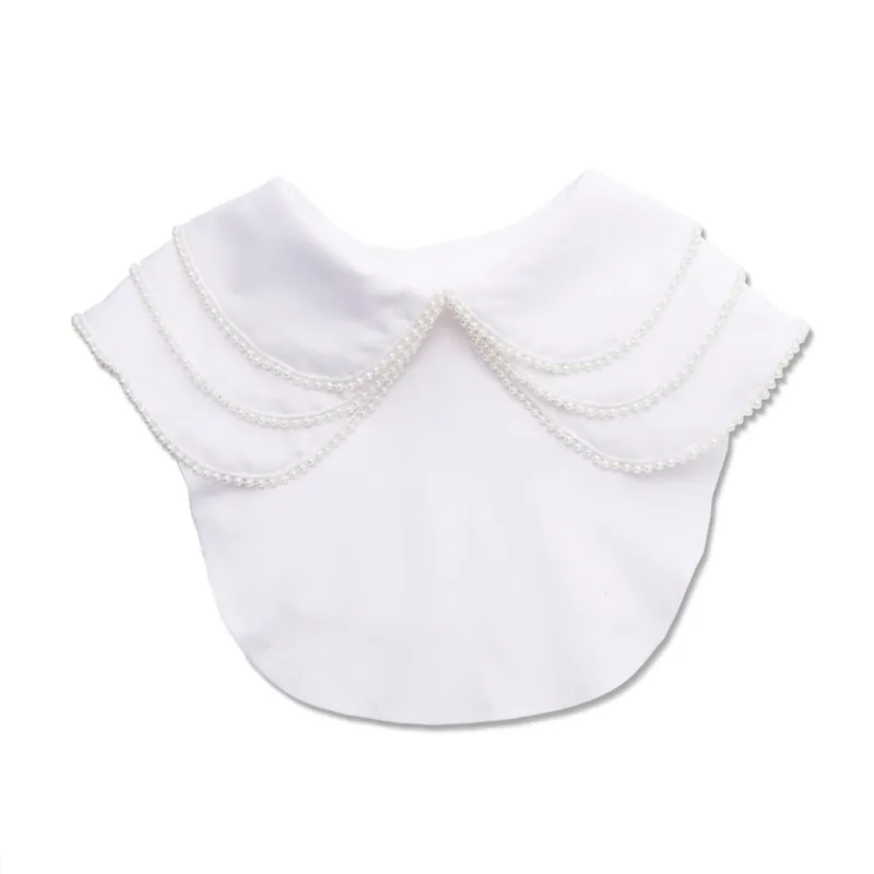 WHITE LORETTA LAYERED PEARL COLLAR sold by Lele Sadoughi