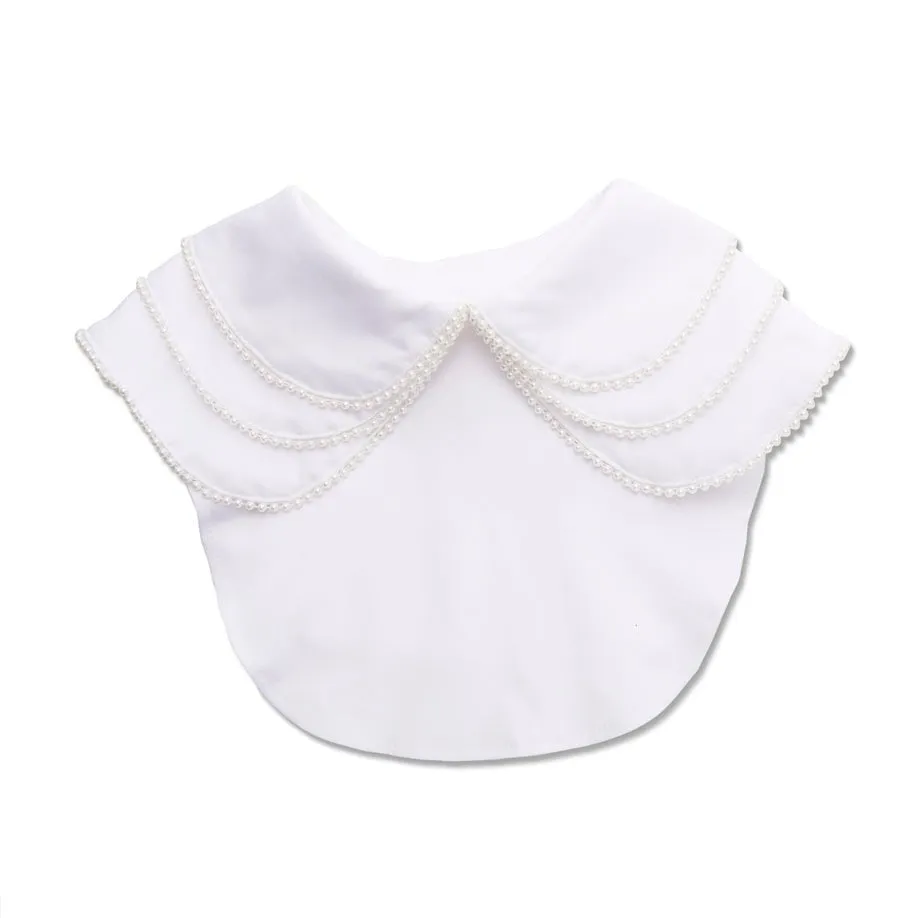 WHITE LORETTA LAYERED PEARL COLLAR sold by Lele Sadoughi