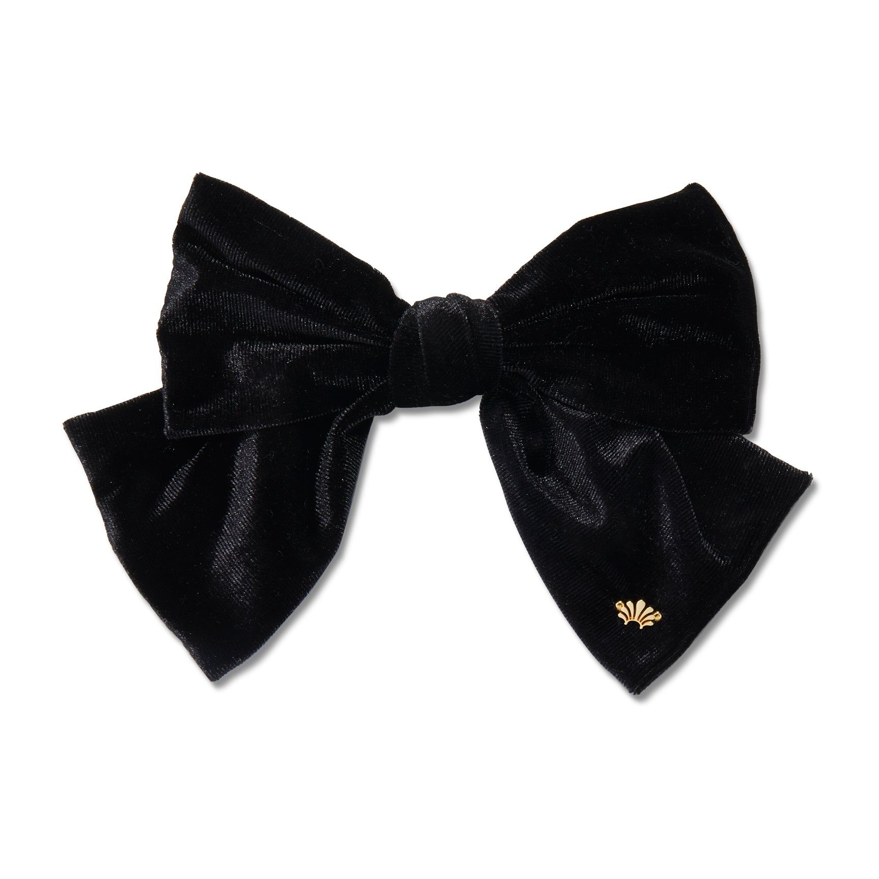 JET JUMBO VELVET BOW BARRETTE sold by Lele Sadoughi