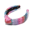 SUNSET RAINBOW RAFFIA KNOTTED HEADBAND sold by Lele Sadoughi