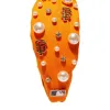 SF GIANTS LELE SADOUGHI / MLB ORANGE EMBELLISHED KNOTTED HEADBAND sold by Lele Sadoughi