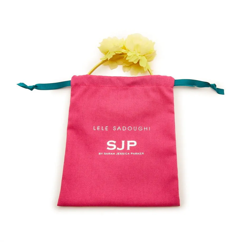 LELE X SJP JET GROSGRAIN BEADED BOW BARRETTE sold by Lele Sadoughi product image thumbnail 4