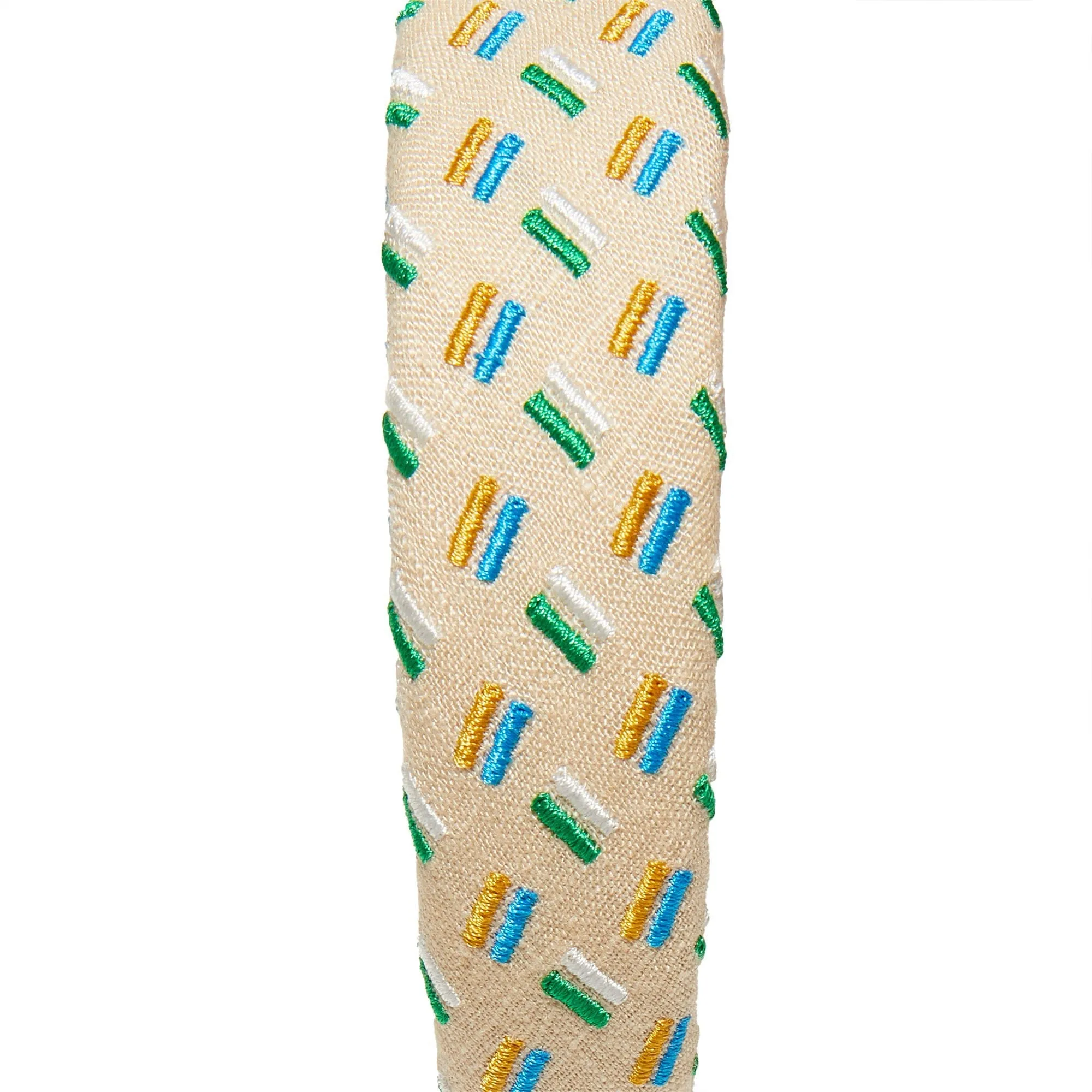 SAND FLECK ALICE RAFFIA HEADBAND sold by Lele Sadoughi product image thumbnail 3