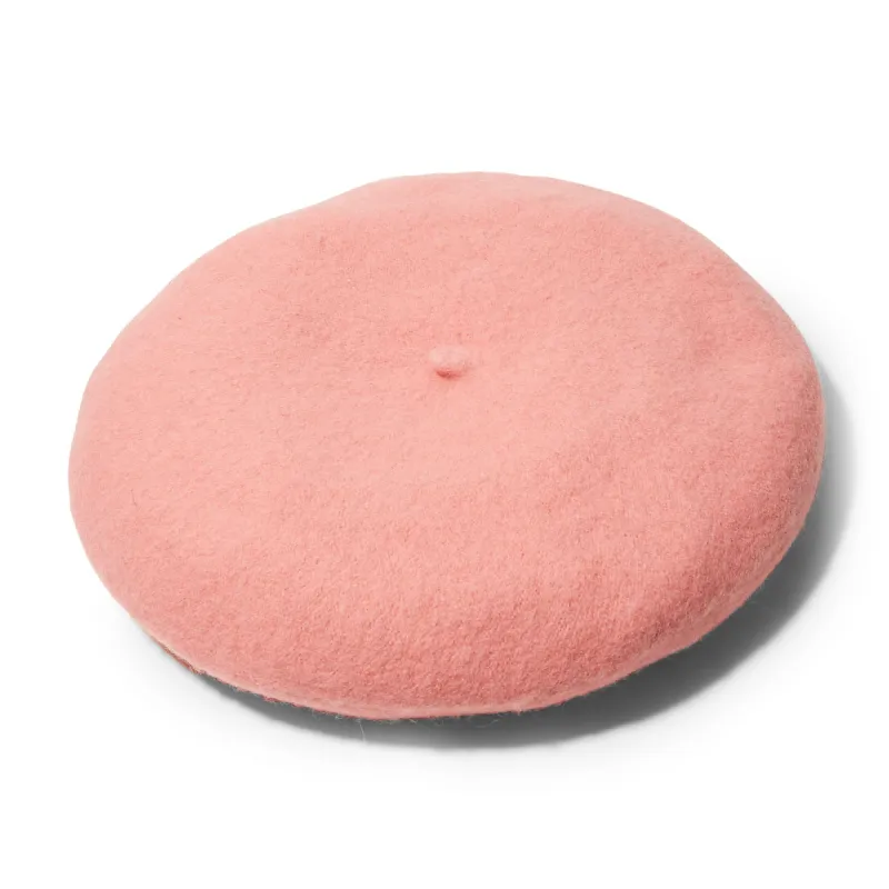 BLUSH WOOL FELT BERET sold by Lele Sadoughi
