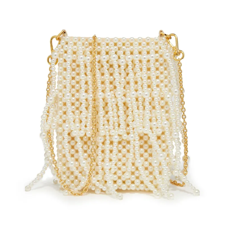 PEARL DRIPPY BEADED PEARL CROSSBODY made by Lele Sadoughi