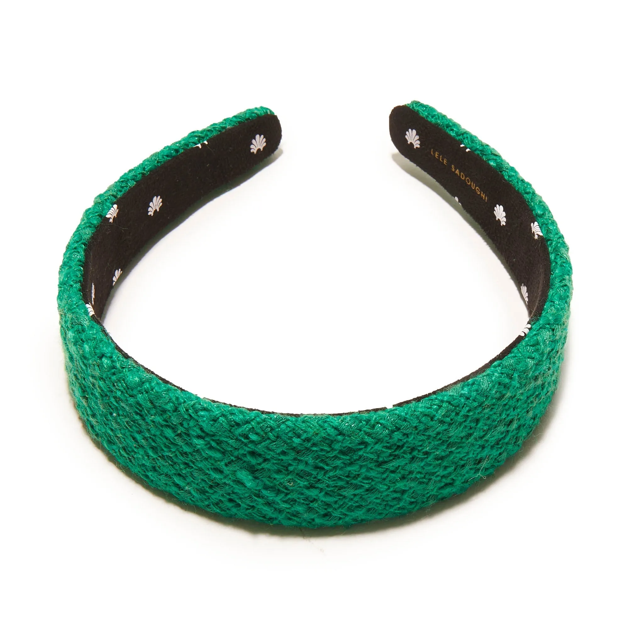 LEAF GREEN BOUCLE BESSETTE HEADBAND sold by Lele Sadoughi product image thumbnail 3