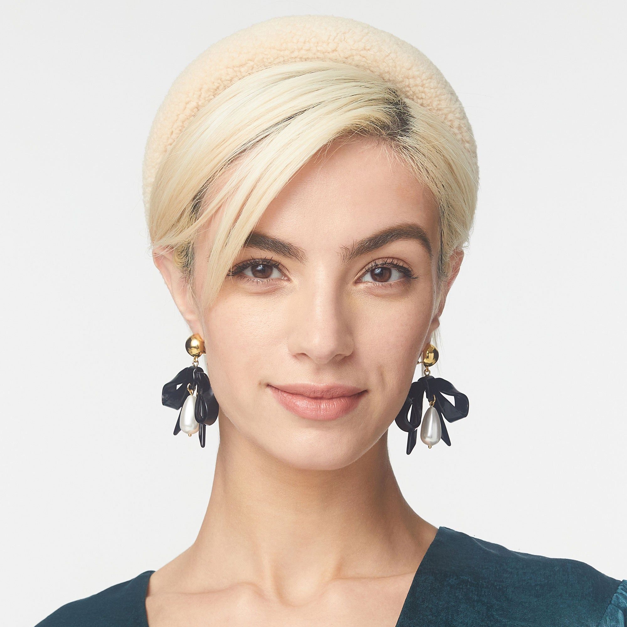 CAMEL FAUX SHEARLING ALICE HEADBAND sold by Lele Sadoughi product image thumbnail 2