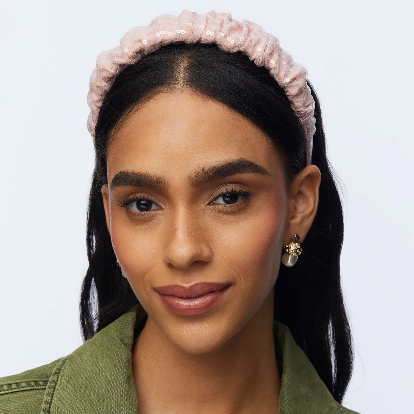 BLUSH SEQUIN KELLY HEADBAND sold by Lele Sadoughi product image thumbnail 3