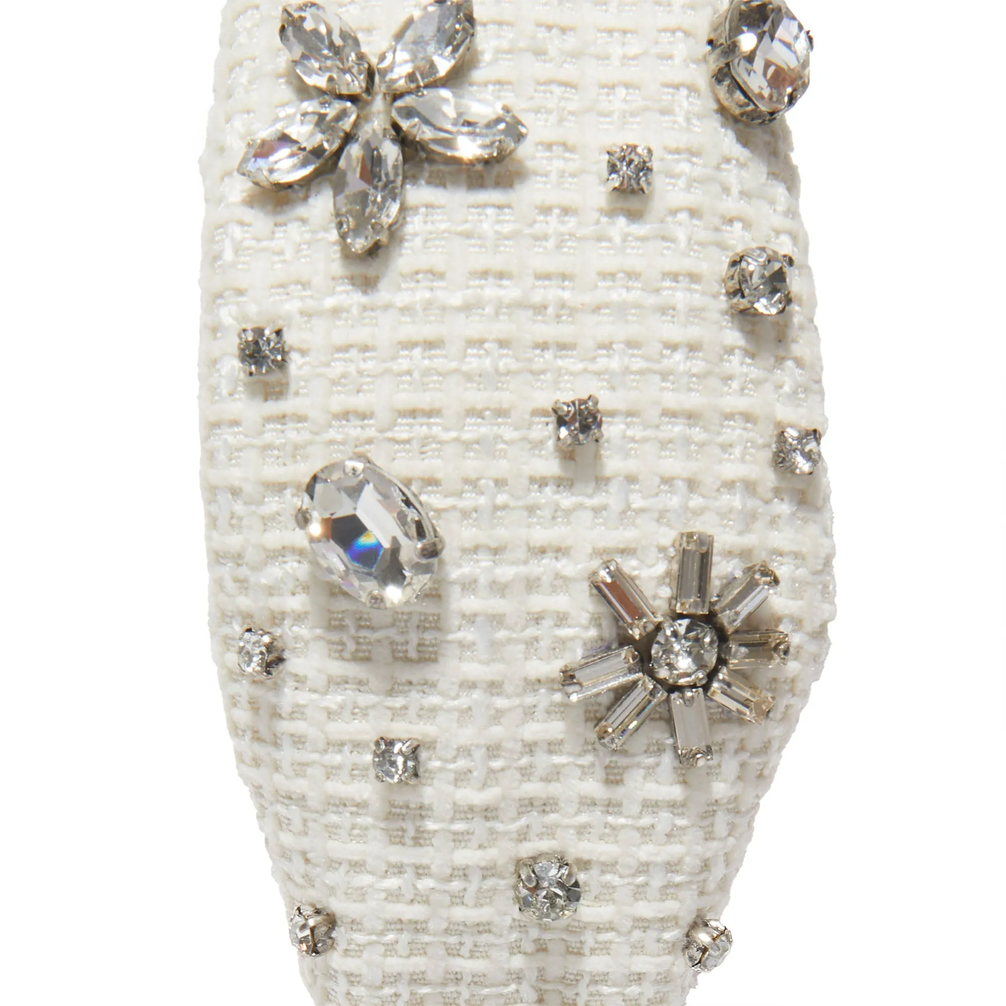 CHALK TWEED KNOTTED CRYSTAL HEADBAND sold by Lele Sadoughi product image thumbnail 3