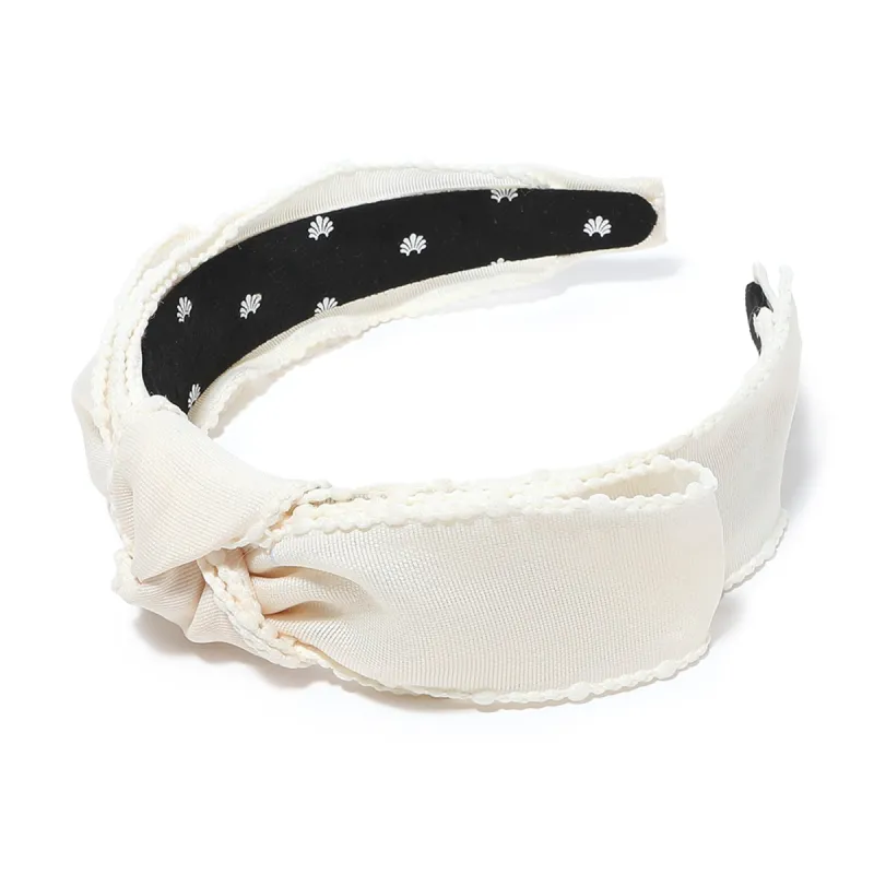 IVORY SHEER SHIRLEY HEADBAND sold by Lele Sadoughi