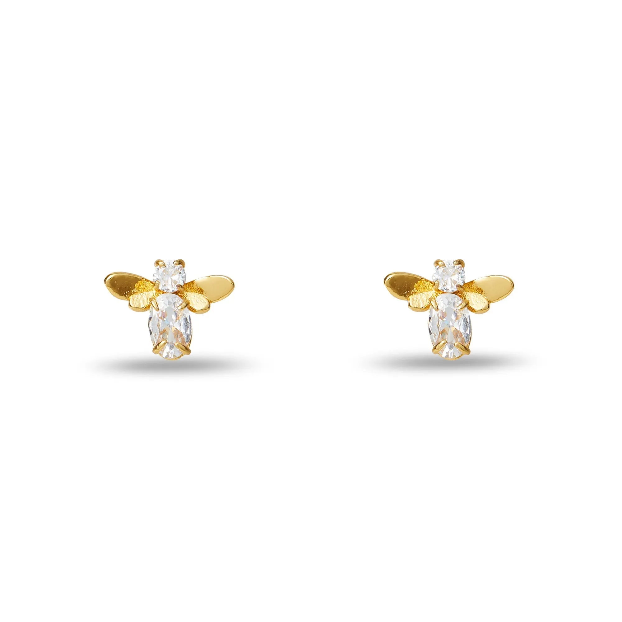 CRYSTAL HONEYBEE STUD EARRINGS sold by Lele Sadoughi