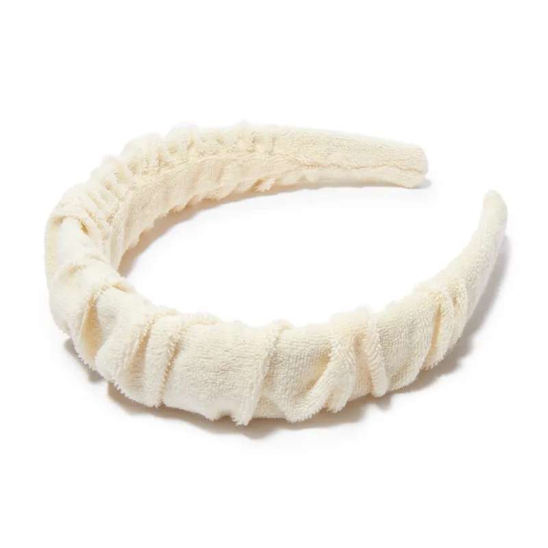 SAND TERRY CLOTH KELLY HEADBAND sold by Lele Sadoughi