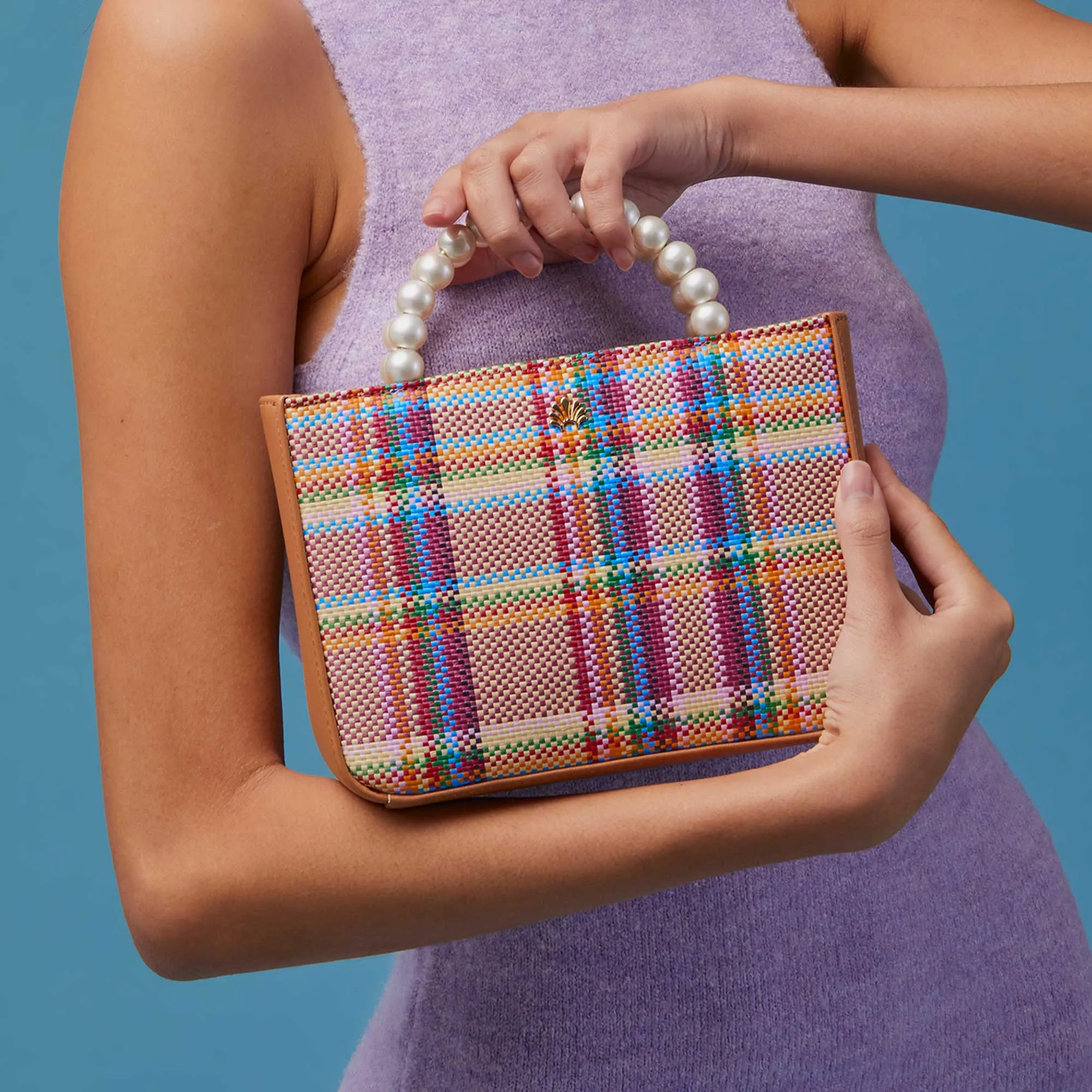 PICNIC PLAID MAYA MINI TOTE sold by Lele Sadoughi product image thumbnail 2