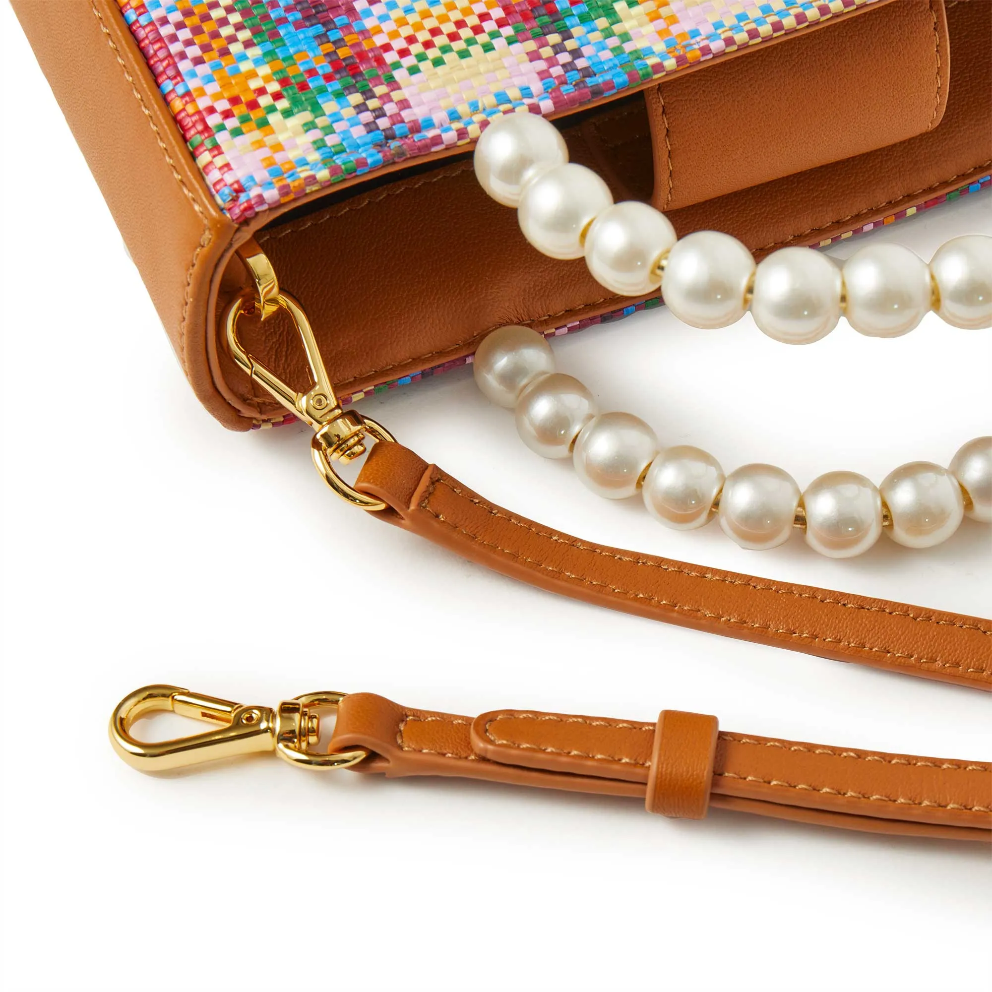 PICNIC PLAID MAYA MINI TOTE sold by Lele Sadoughi product image thumbnail 3