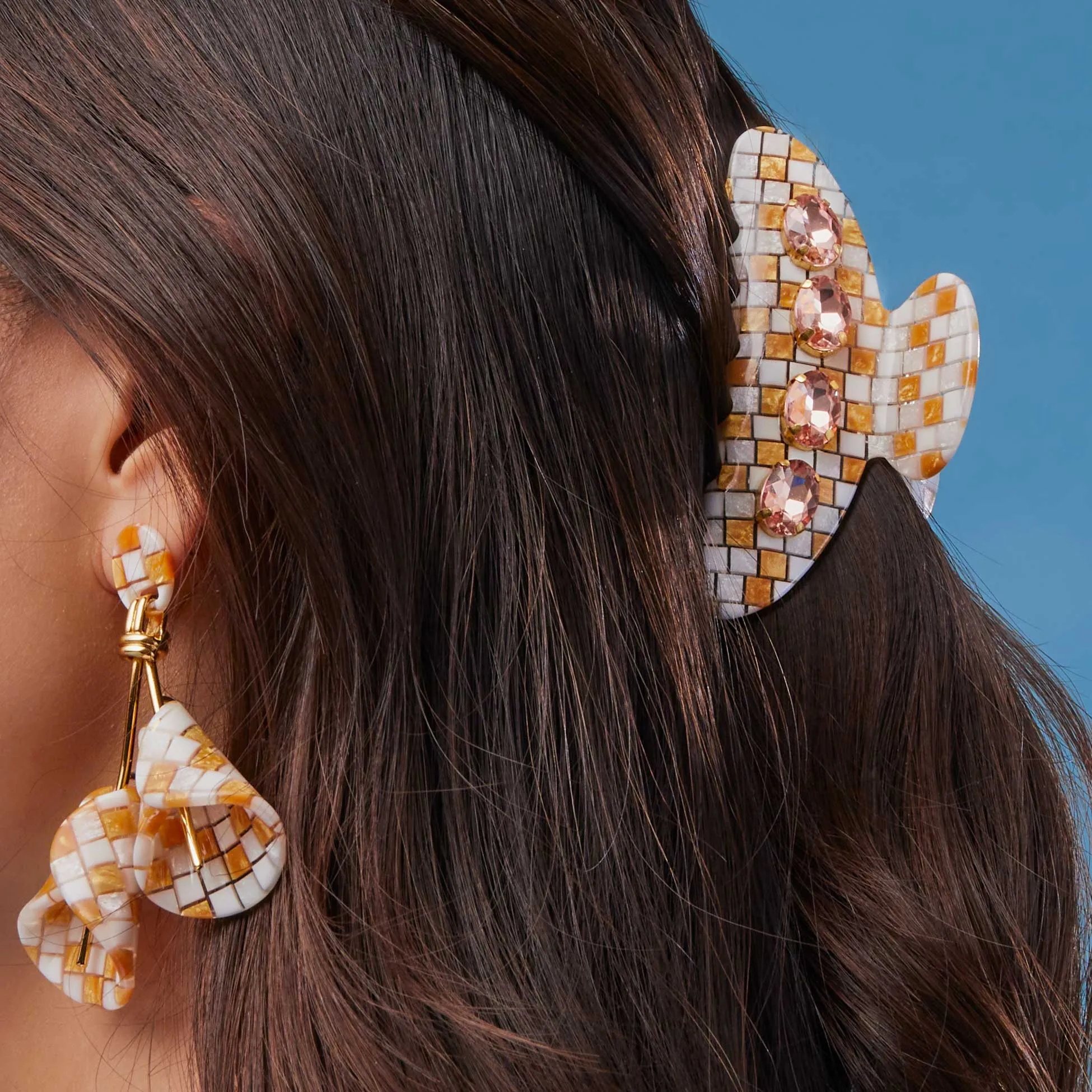 WICKER LARGE CRYSTAL CLAW CLIP sold by Lele Sadoughi product image thumbnail 2