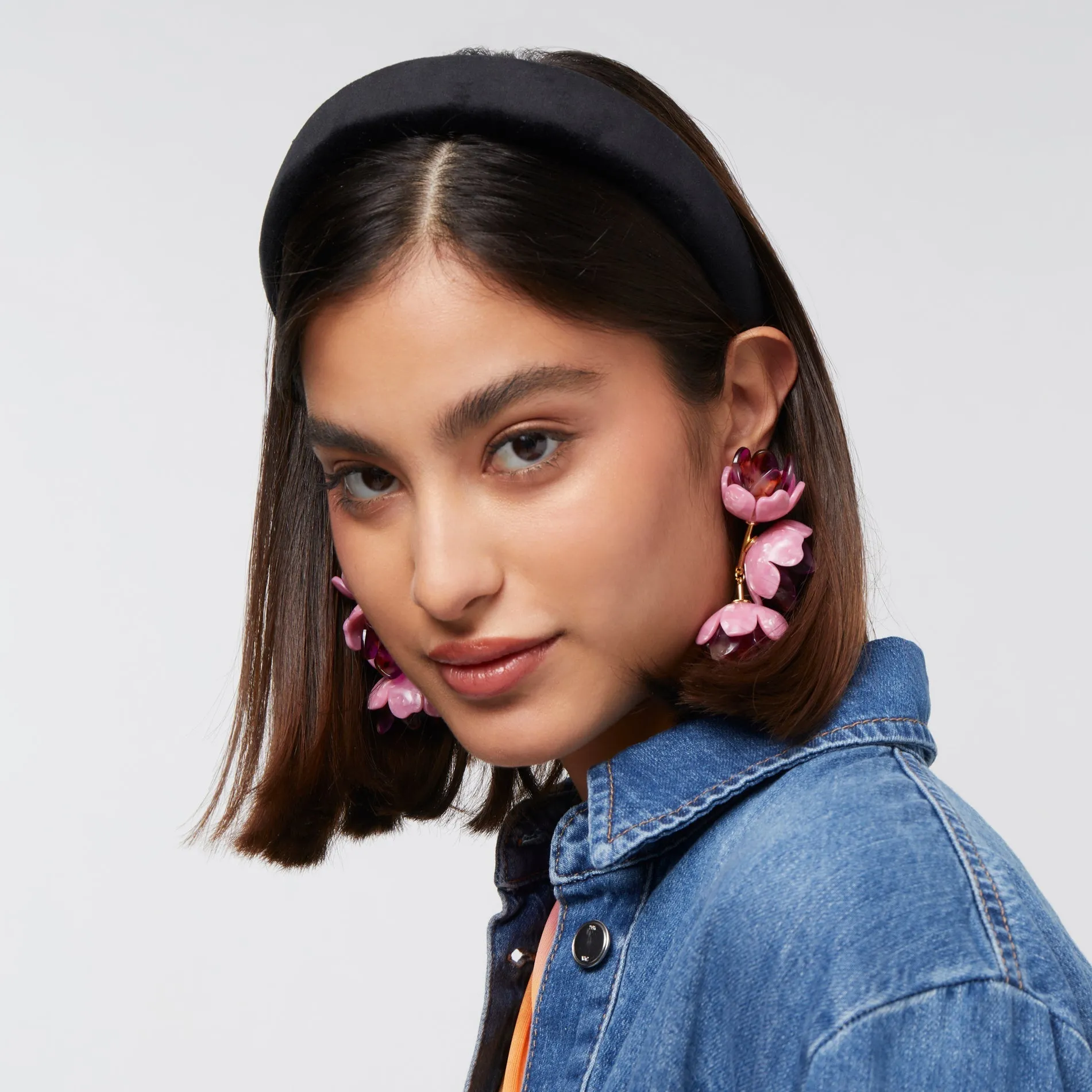 JET VELVET ALICE HEADBAND sold by Lele Sadoughi product image thumbnail 2