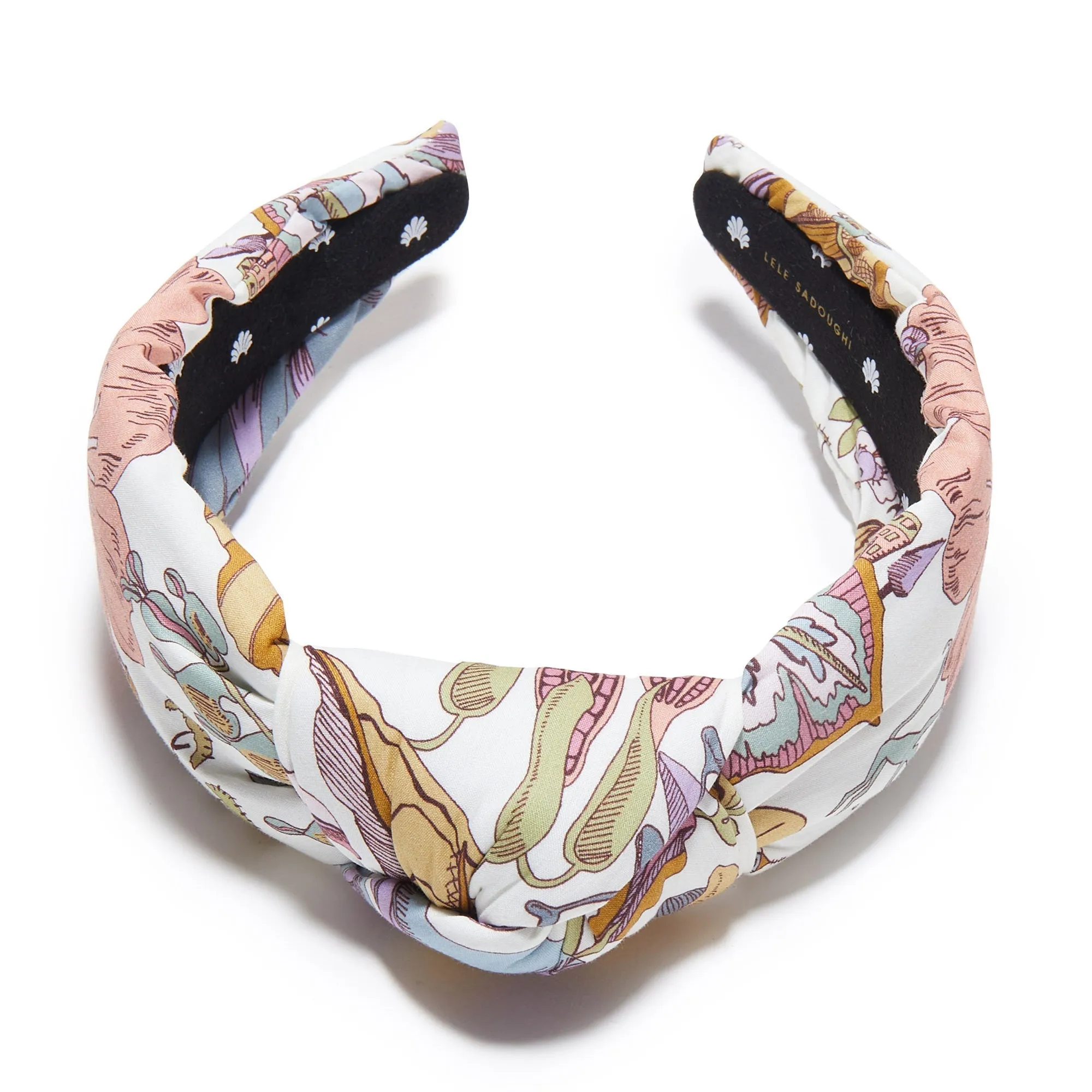 FANTASY LAND PRINTED KNOTTED HEADBAND sold by Lele Sadoughi product image thumbnail 5
