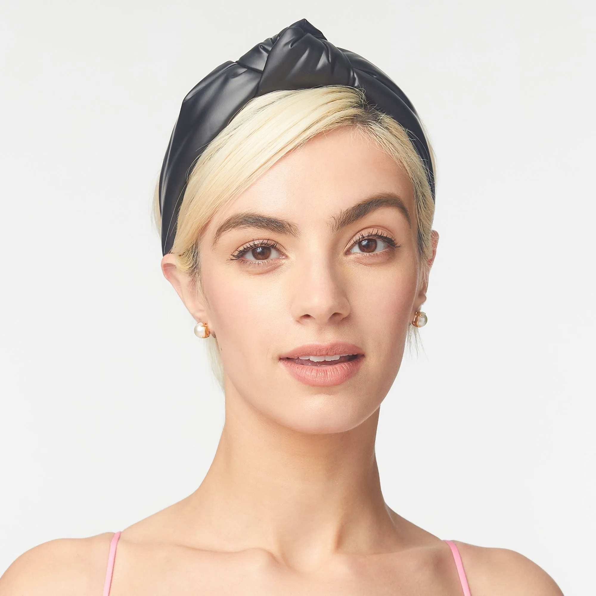 BLACK FAUX LEATHER HEADBAND sold by Lele Sadoughi product image thumbnail 2