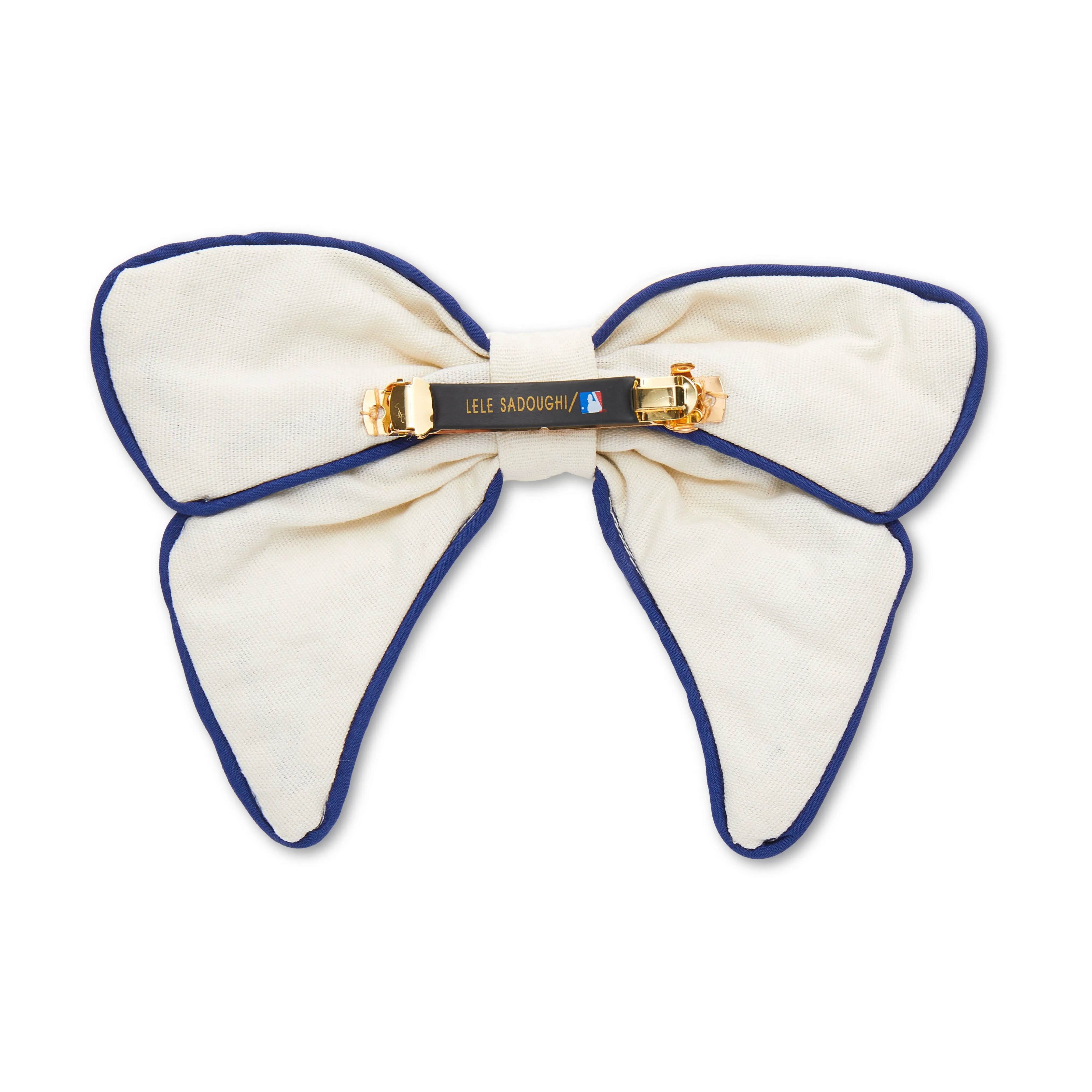 LOS ANGELES ANGELS LELE SADOUGHI / MLB IVORY BOW BARRETTE sold by Lele Sadoughi product image thumbnail 3