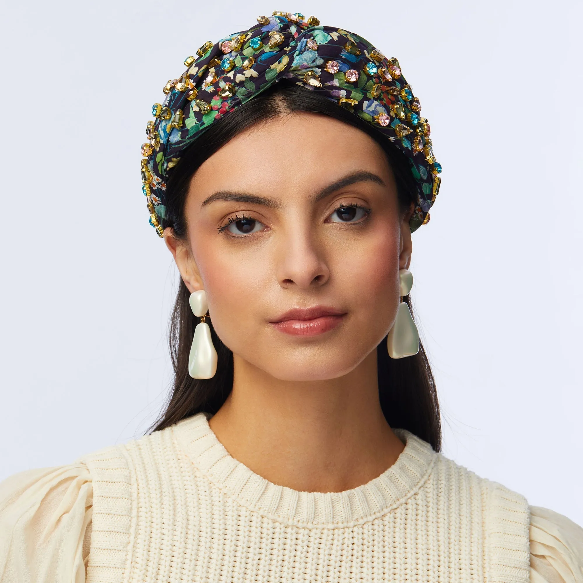 MIDNIGHT FAIRYTALE FOREST CANDY JEWELED GRETA HEADBAND sold by Lele Sadoughi product image thumbnail 2