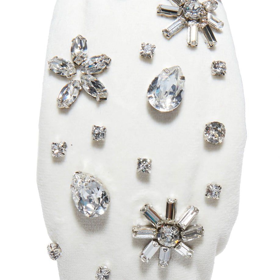SILVER SNOW SWAROVSKI® SNOWFLAKE KNOTTED HEADBAND sold by Lele Sadoughi product image thumbnail 3