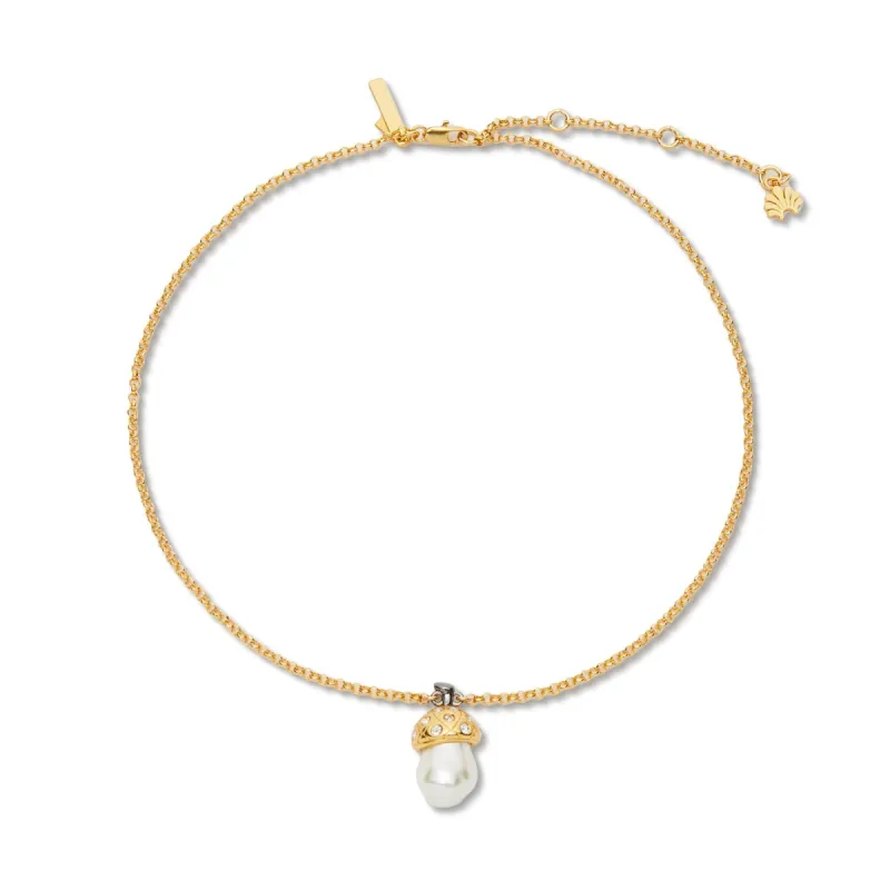 PEARL ACORN PENDANT NECKLACE sold by Lele Sadoughi