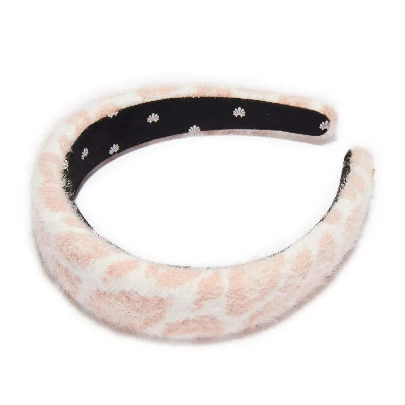 PINK LEOPARD KNIT ALICE HEADBAND sold by Lele Sadoughi