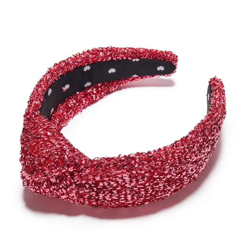 BERRY TINSEL KNOTTED HEADBAND sold by Lele Sadoughi