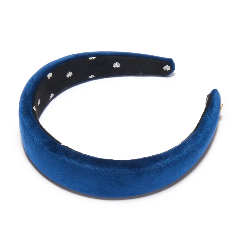 NAVY VELVET ALICE HEADBAND sold by Lele Sadoughi