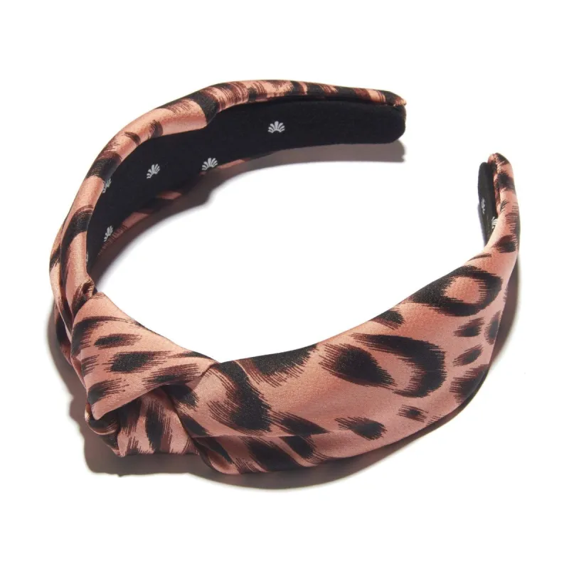BLUSH SILK LEOPARD HEADBAND sold by Lele Sadoughi