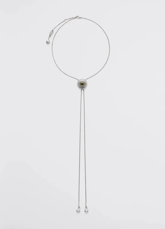 CAT EYE RATTLE BOLO TIE made by Lemaire