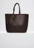 EXTRA LARGE CHEVRON LEATHER TOTE sold by Lemaire