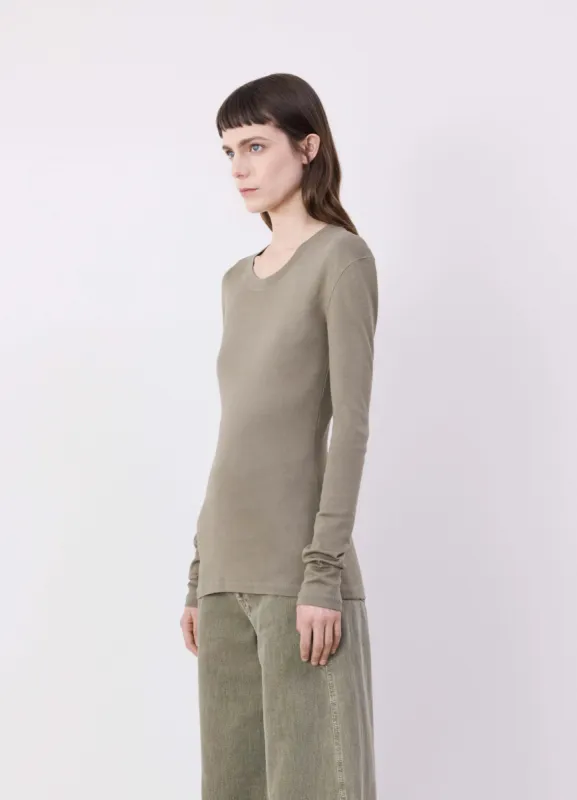 RIB LONG SLEEVE T-SHIRT sold by Lemaire