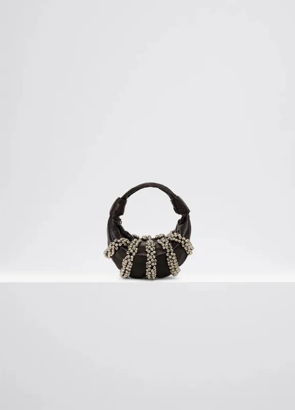 MINI FORTUNE CROISSANT BAG WITH BELLS EMBROIDERIES sold by Lemaire