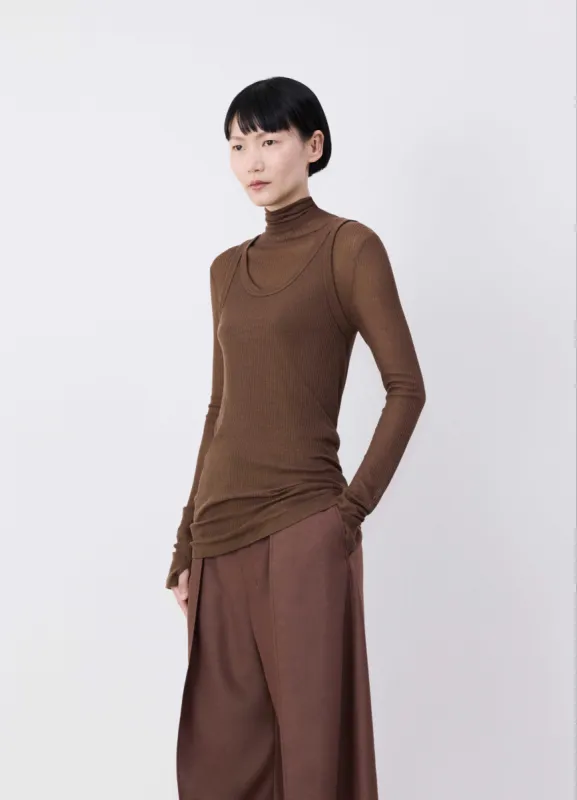 SEAMLESS RIB TANK TOP sold by Lemaire