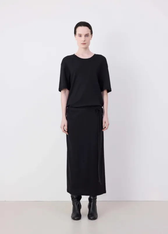 BELTED RIB T-SHIRT DRESS sold by Lemaire
