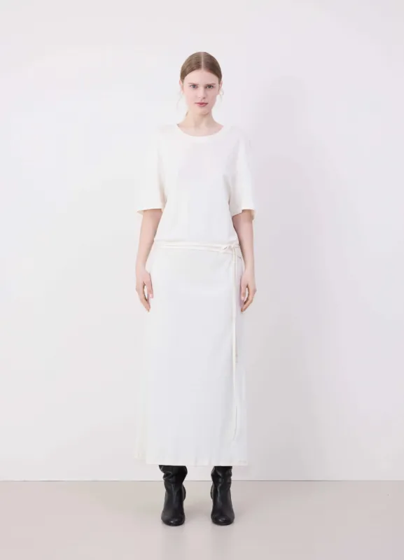 BELTED RIB T-SHIRT DRESS sold by Lemaire