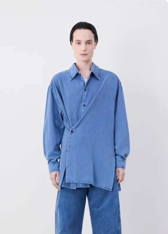 TWISTED DENIM SHIRT made by Lemaire