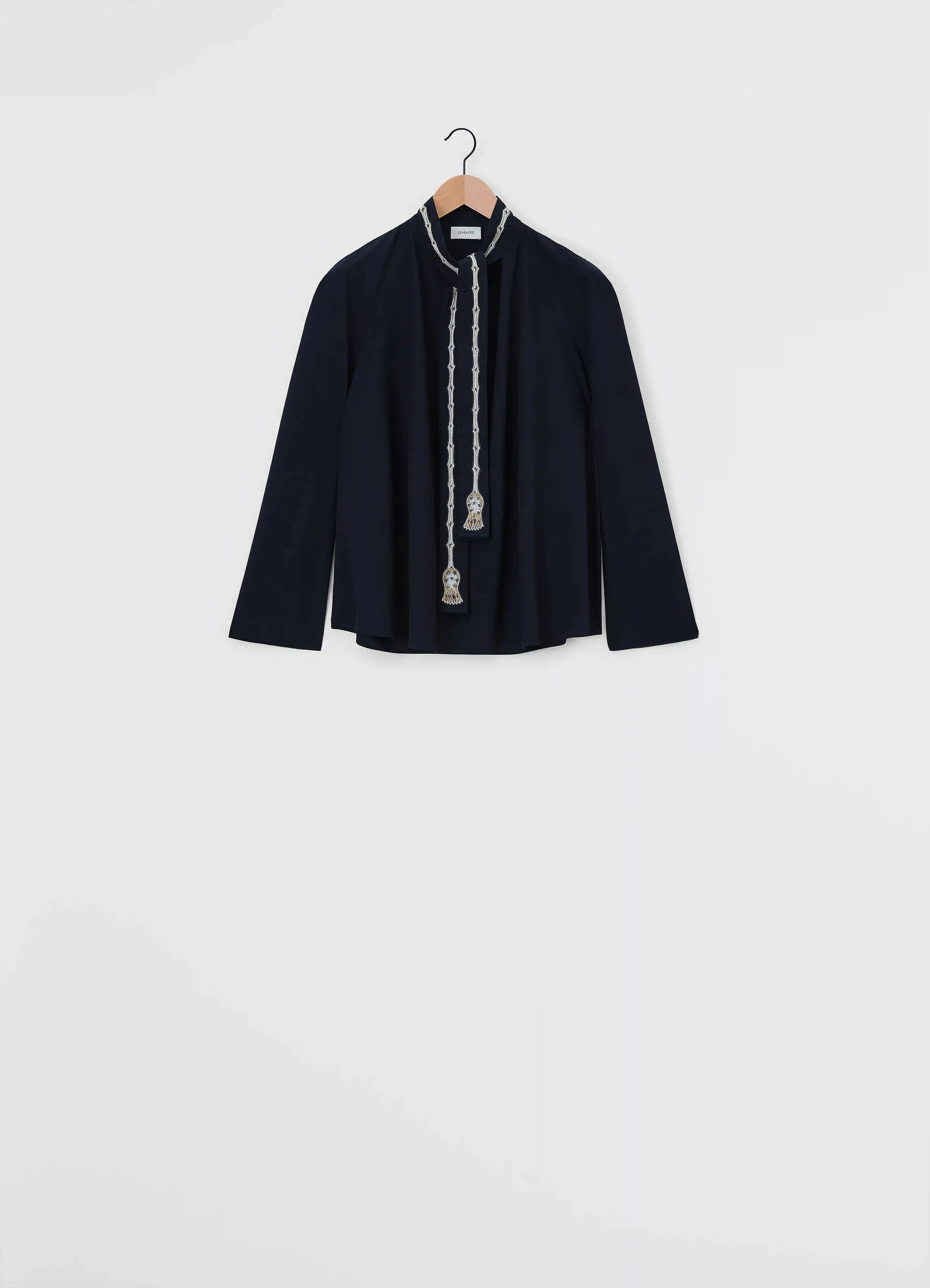 EMBROIDERED ASCOT BLOUSE sold by Lemaire product image thumbnail 3